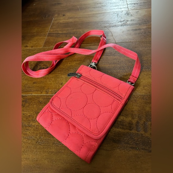 Handbags - Thirty One 31 Vary You Quilted Crossbody Organizer Wallet Bag Purse Pink Coral